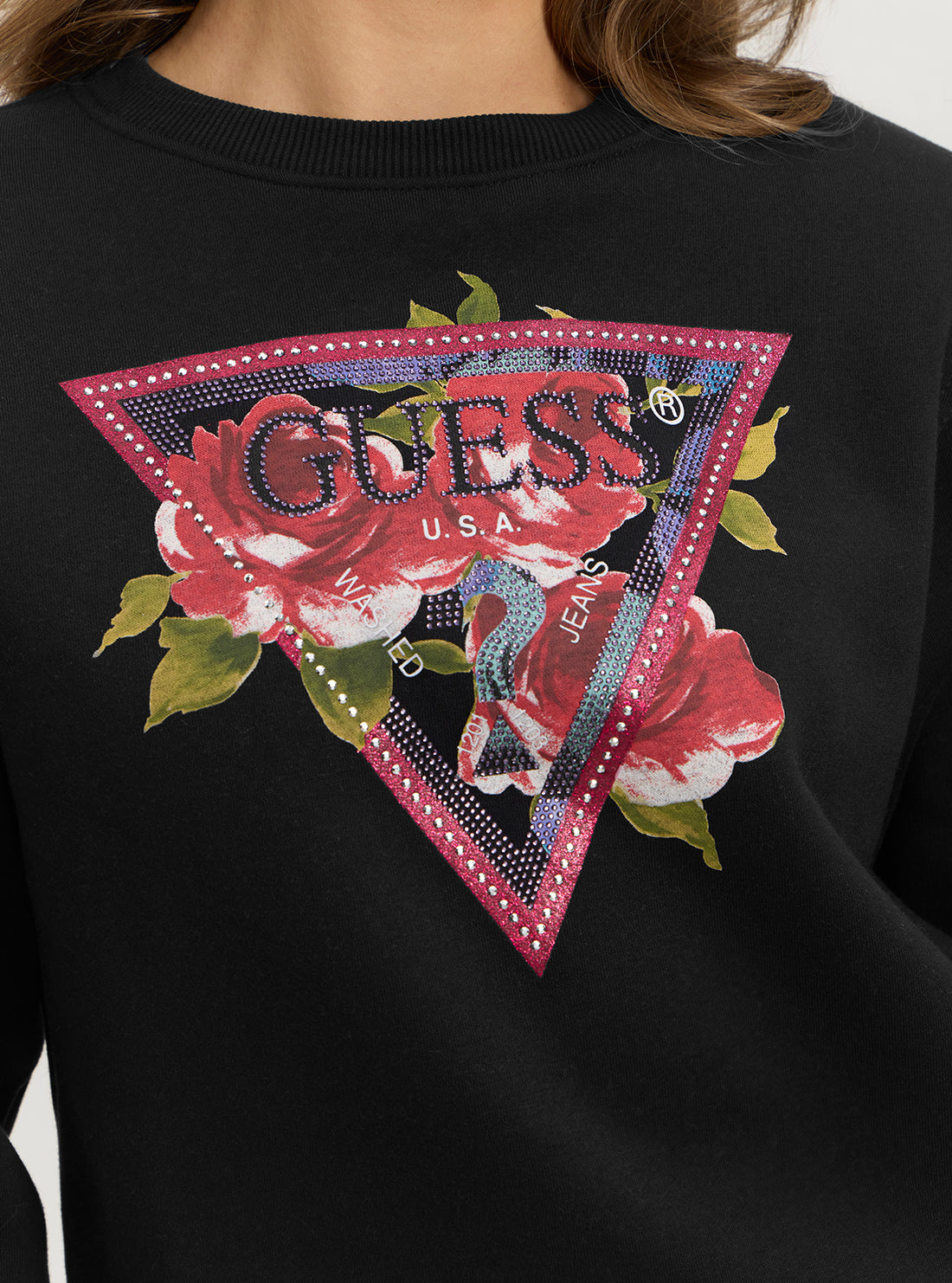 Eco Black Roses Logo Jumper