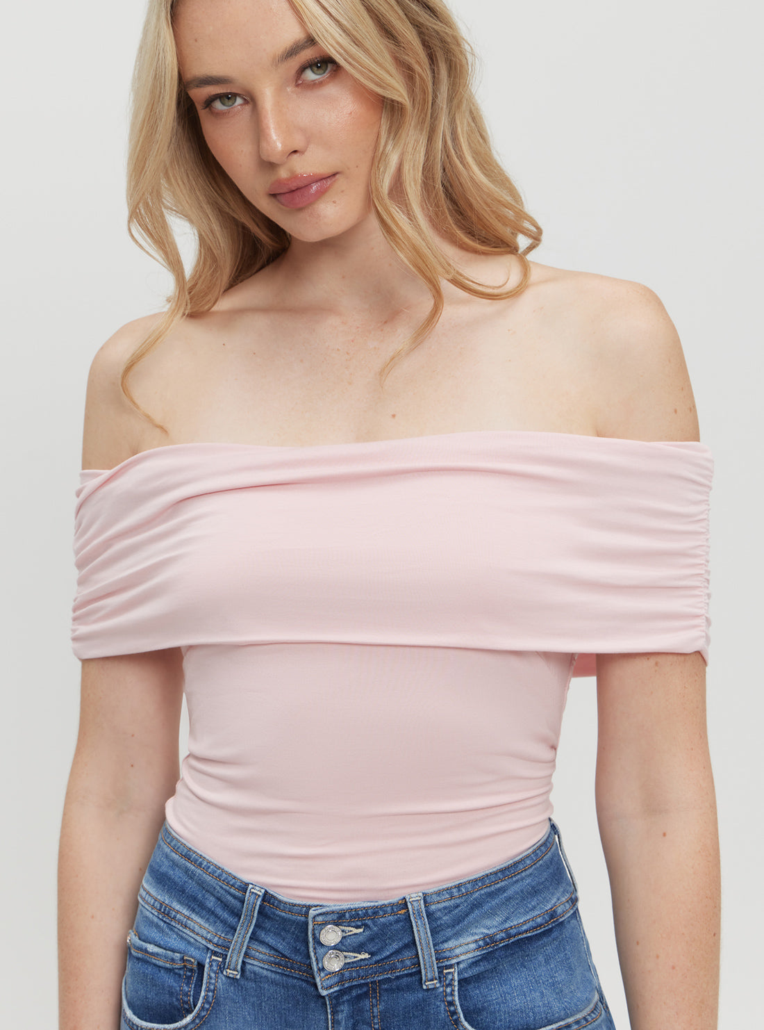 Pink Charlotte Off Shoulder Top