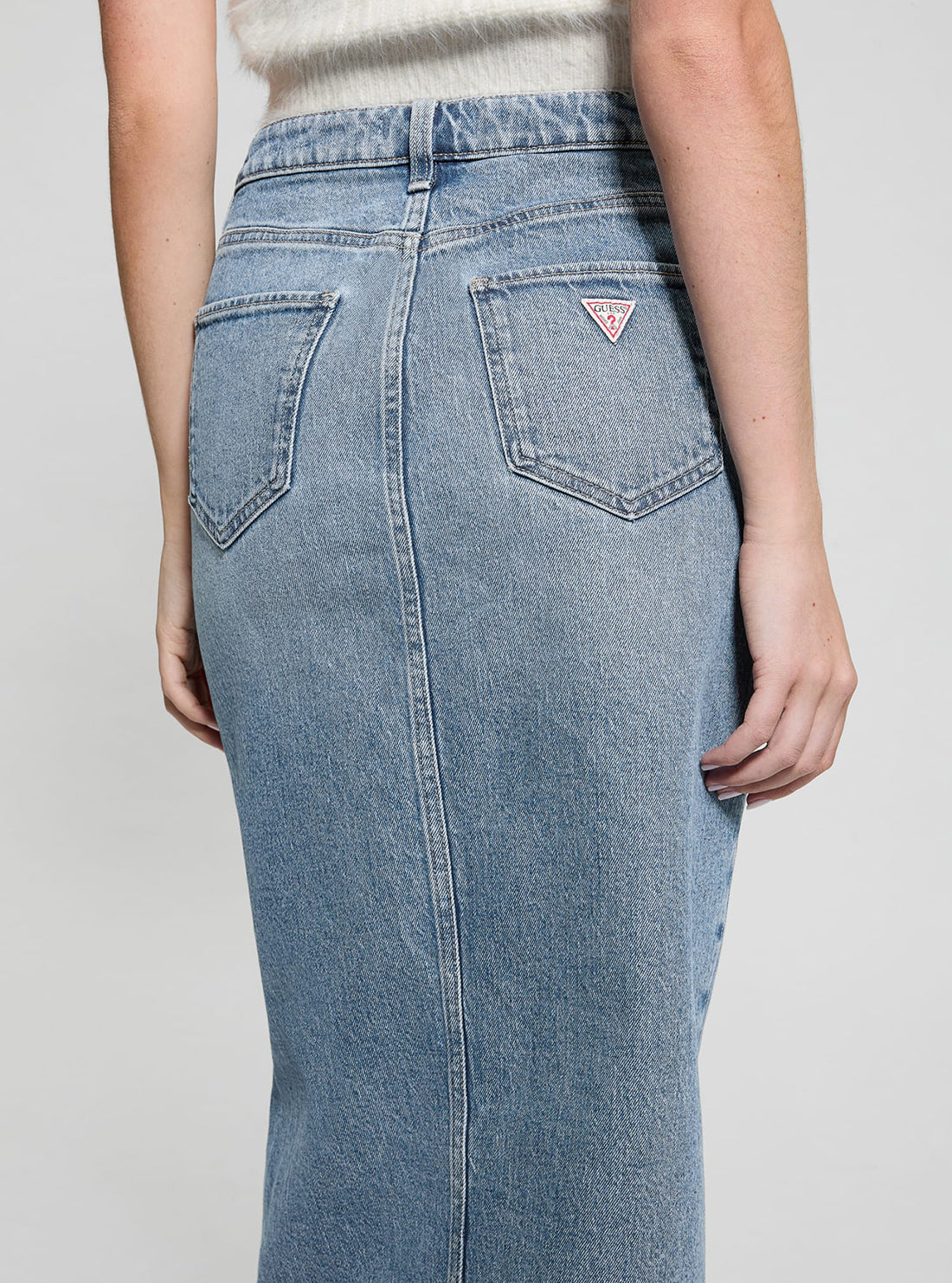 Blue Denim Mila Midi Skirt