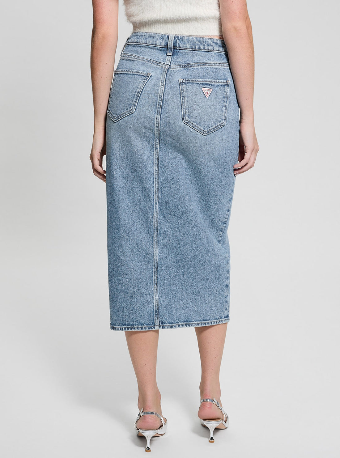 Blue Denim Mila Midi Skirt