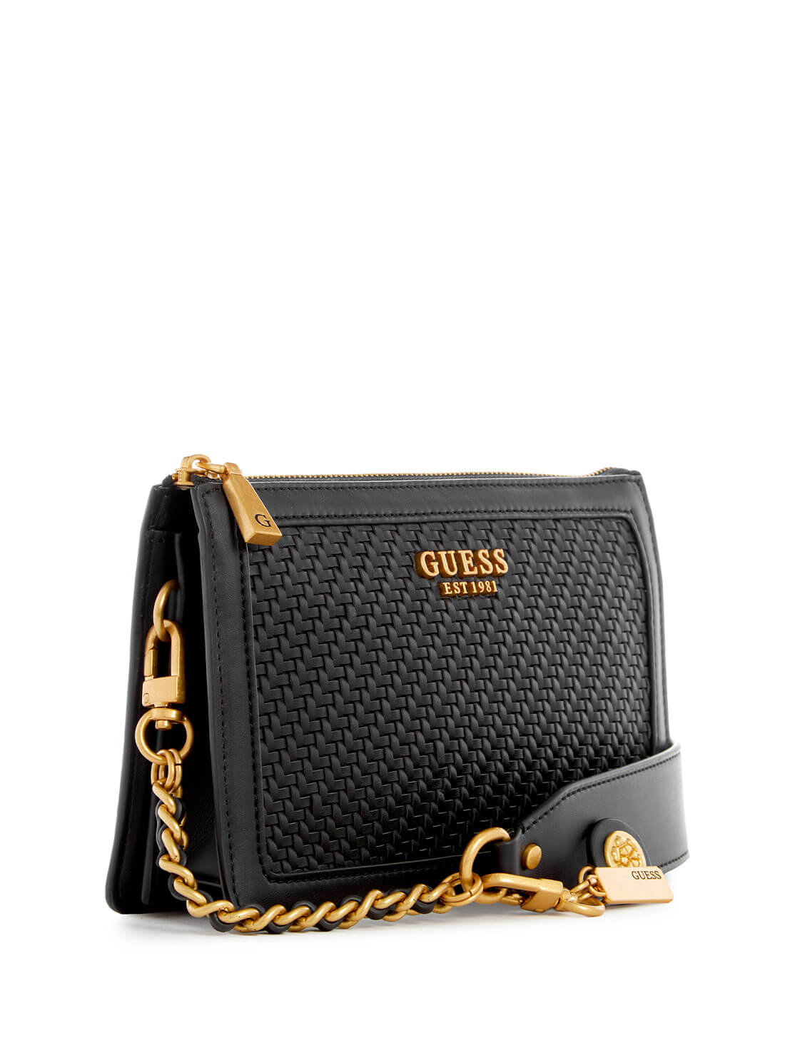 Black Abey Multi Shoulder Bag | GUESS Women's Handbags | side view