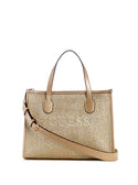 GUESS Gold Silvana Tote Bag front view