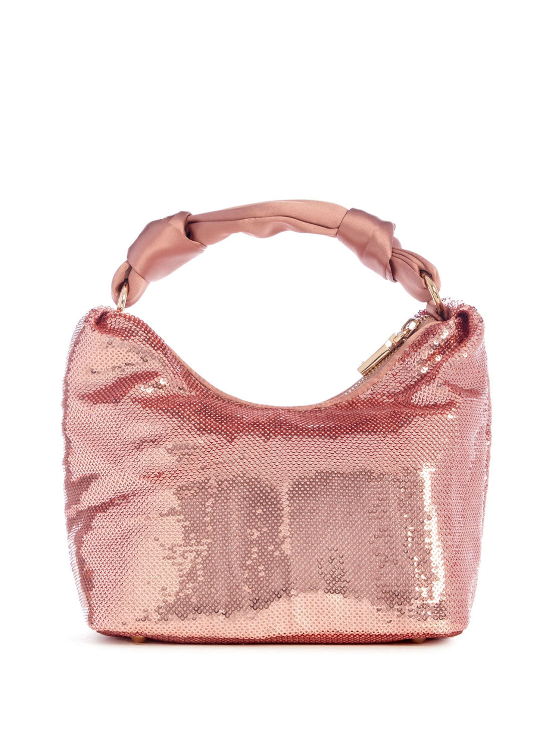 Rose Gold Velina Sequin Hobo Bag