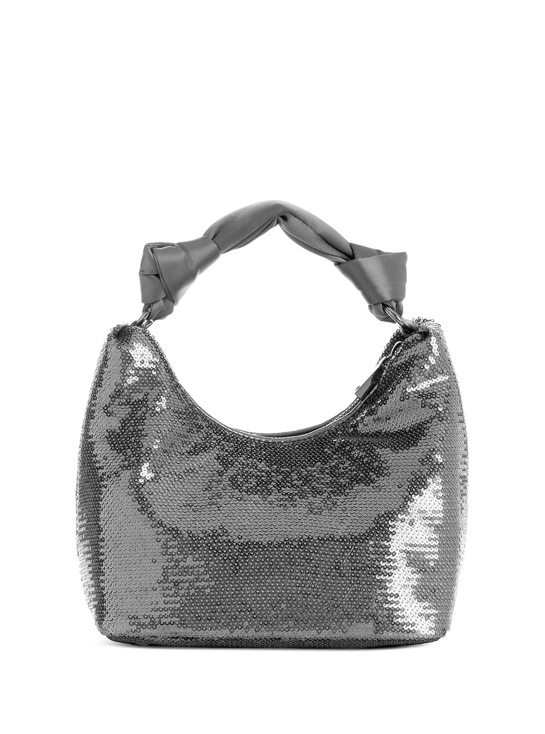 Pewter Velina Sequin Hobo Bag