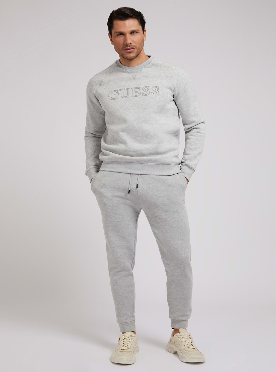 GUESS Grey Aldwin Long Pants full view