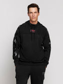 GUESS Black Baloo Hoodie Jumper front view