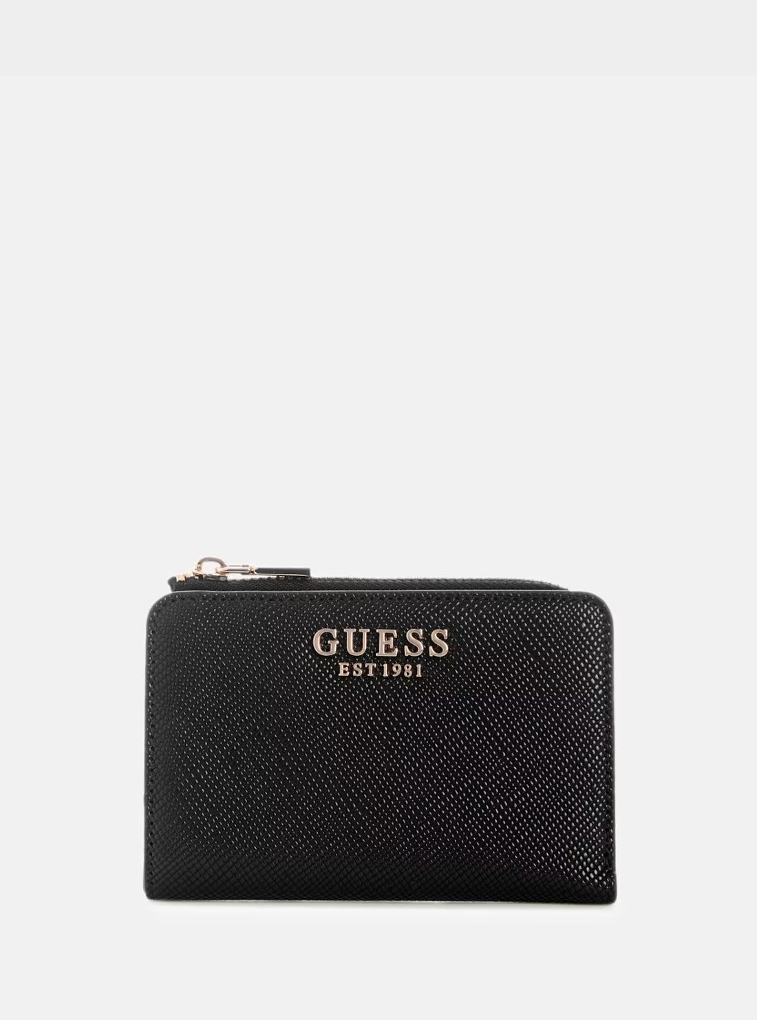 GUESS Womens Black Laurel Zip Card Case Wallet ZG7459156 Front VIew