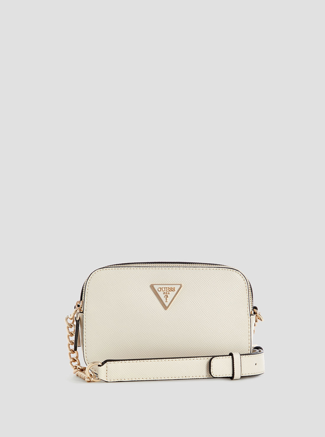 White Noelle Camera Crossbody Bag