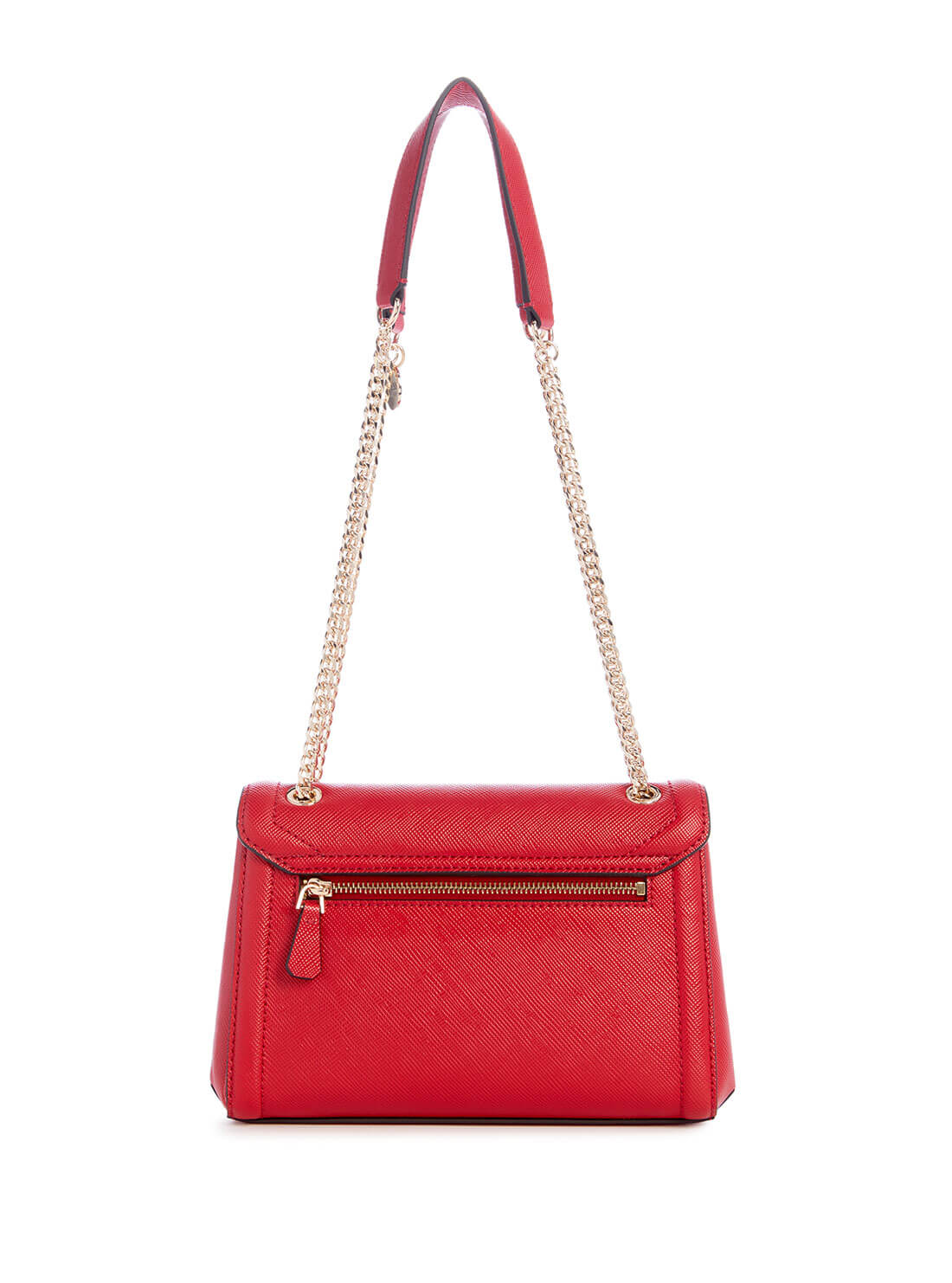 Women's Red Noelle Convertible Crossbody Bag back view