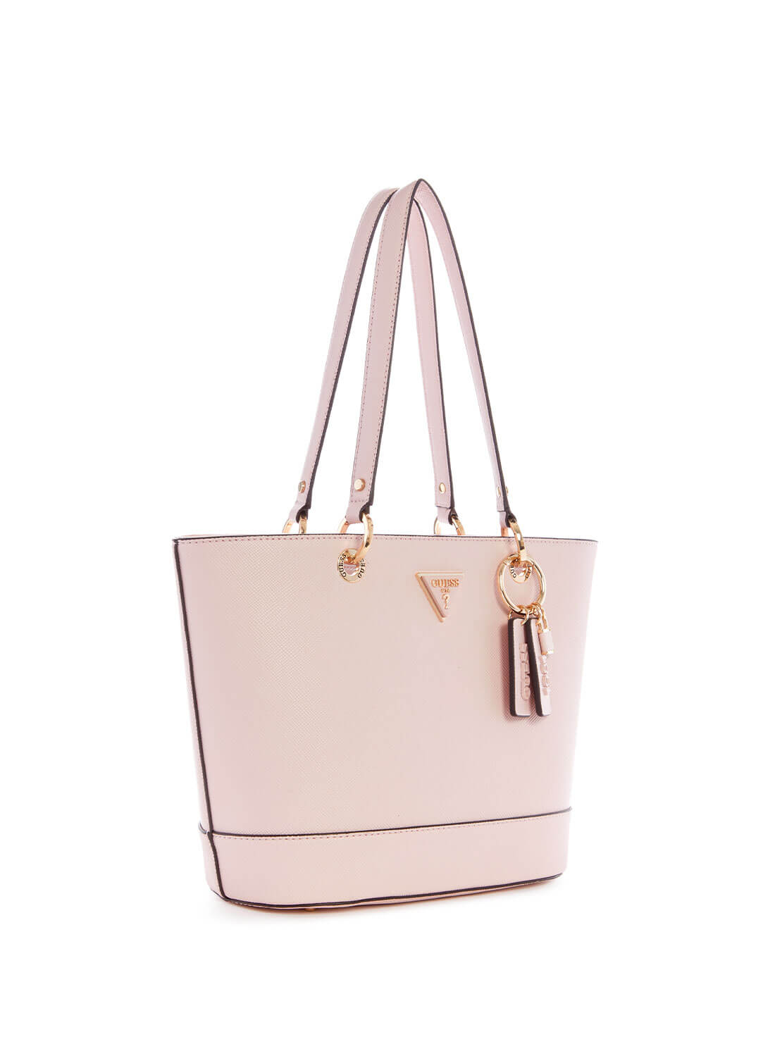 Light Pink Noelle Small Elite Tote Bag | GUESS Women's Handbags | side view