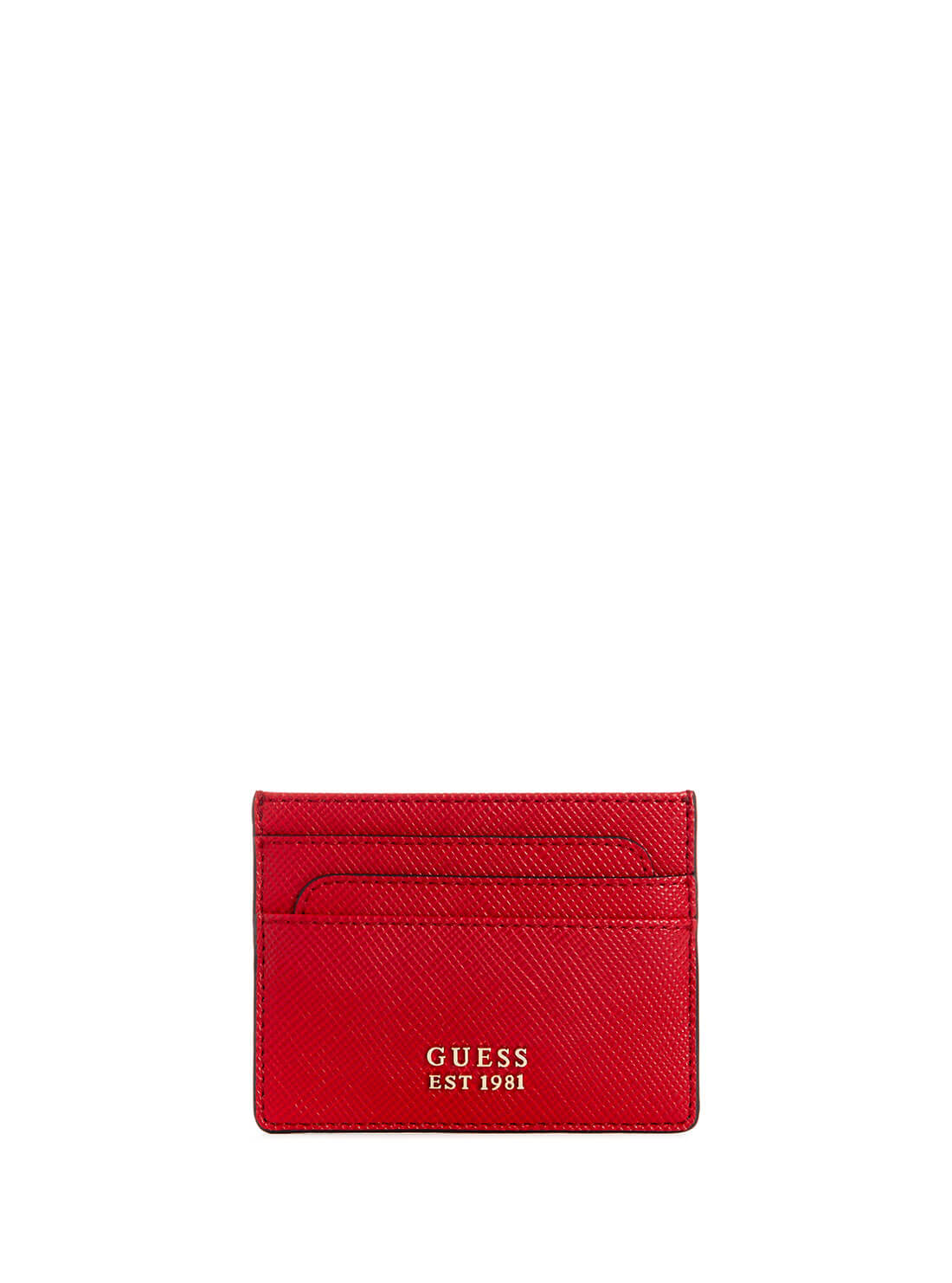 Red Laurel Card Holder | GUESS Women's Handbags | front view