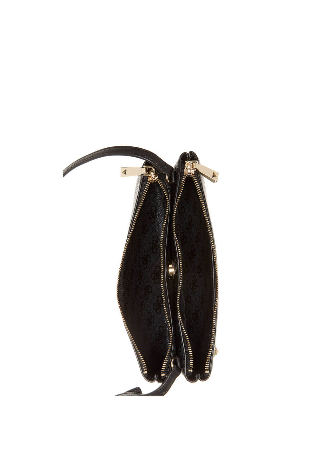 Black Logo Naya Crossbody Bag | GUESS Women's Handbags | inside view