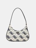 GUESS Navy Logo Ruma Mini Shoulder Bag front view