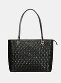 GUESS Black Yarmilla Small Tote Bag front view