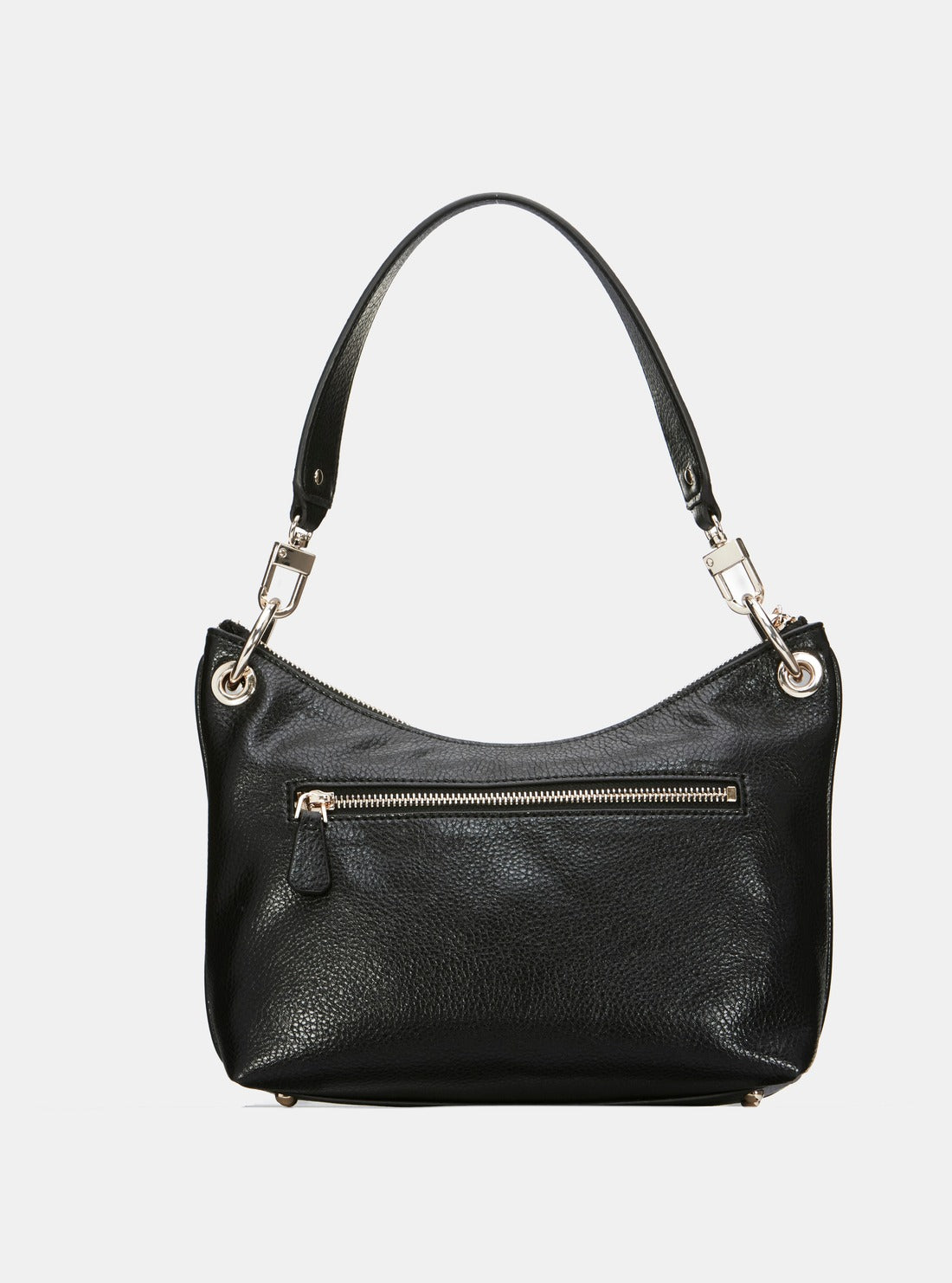 GUESS Black Levia Top Zip Shoulder Bag back view