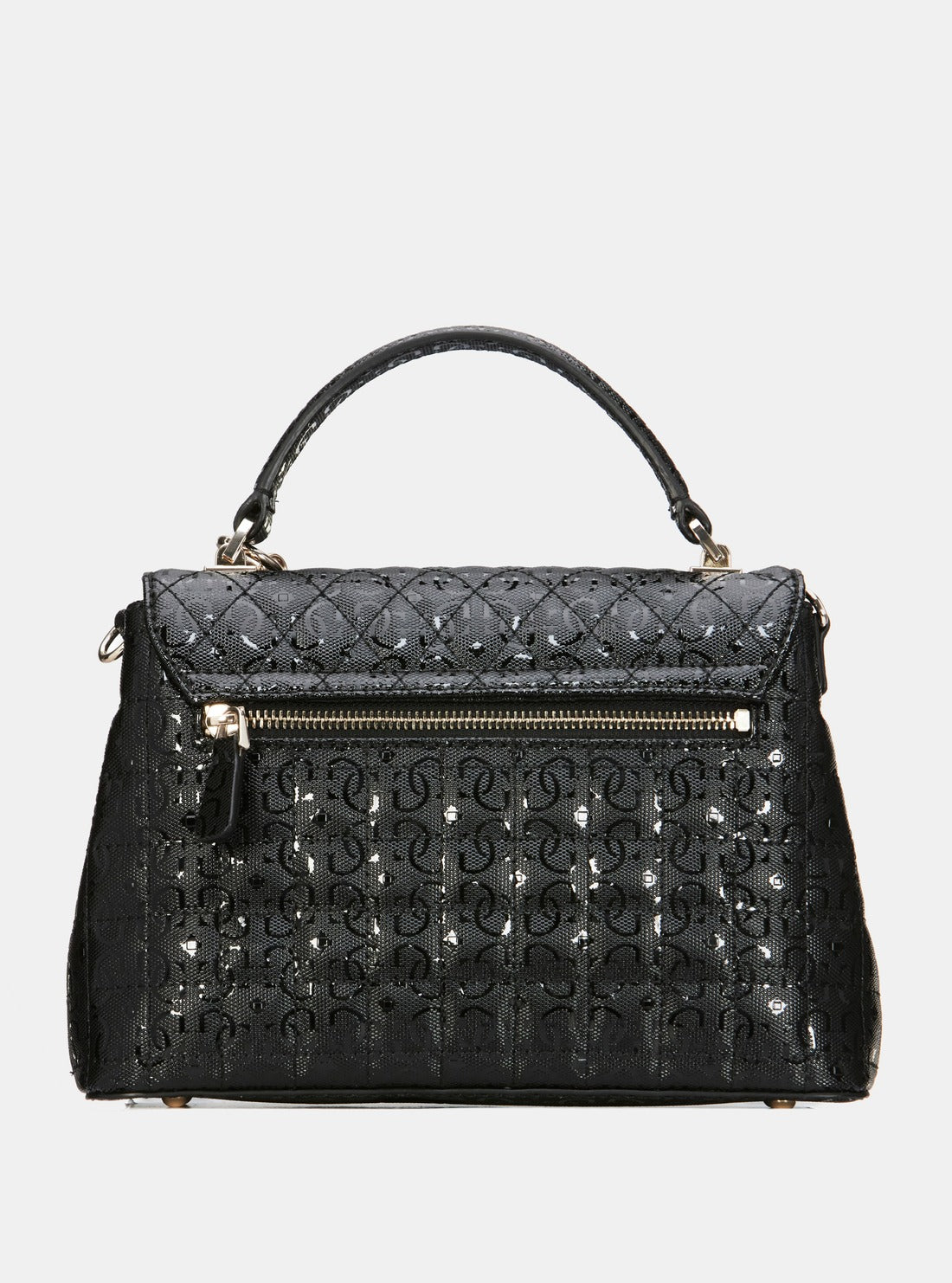 GUESS Black Yarmilla Top Handle Bag back view