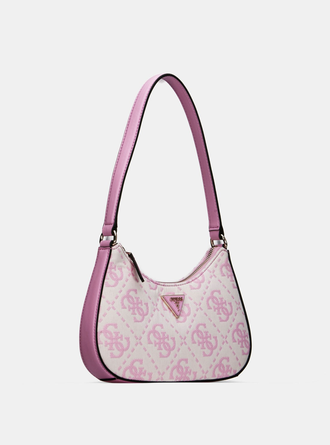 GUESS Pink Logo Ruma Mini Shoulder Bag side view