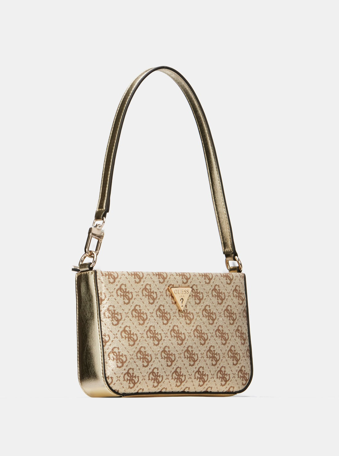 GUESS Gold Logo Twiller Mini Shoulder Bag side view