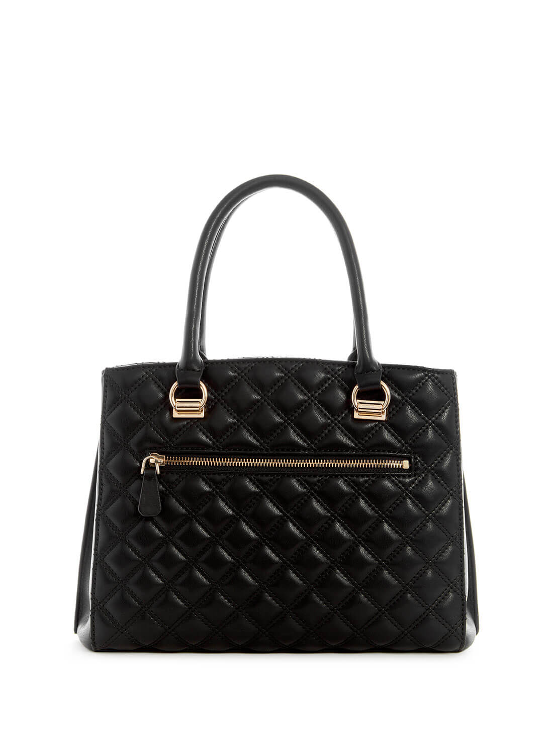 Black Girlfriend Satchel Bag | GUESS Women's Handbags | back view