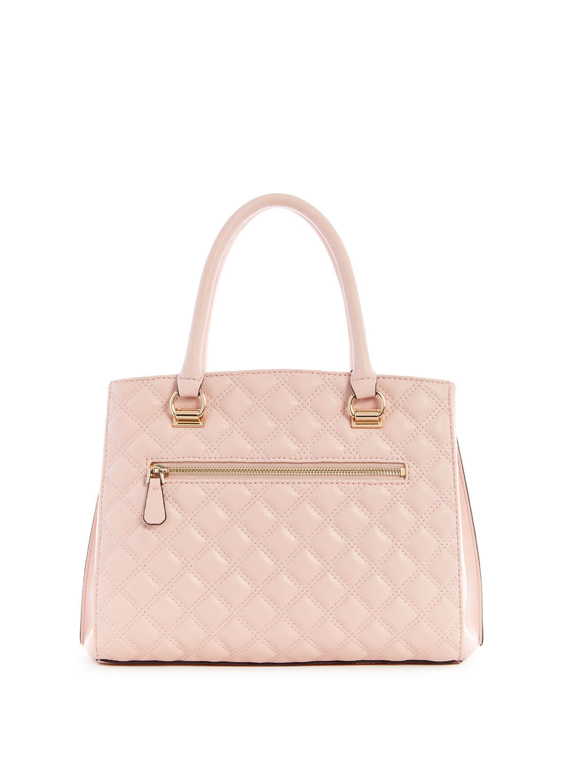 Light Pink Girlfriend Satchel Bag  | GUESS Women's Handbags | back view