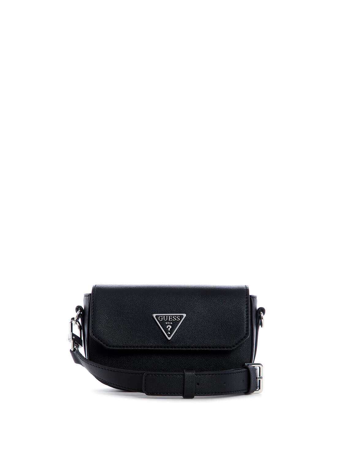 Black Ambrose Mini Crossbody Bag | GUESS Women's Handbags | Front view
