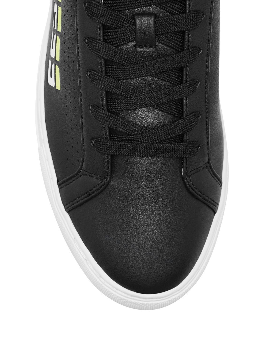 GUESS Men's Black Barolo Logo Sneakers BAROLO Top View