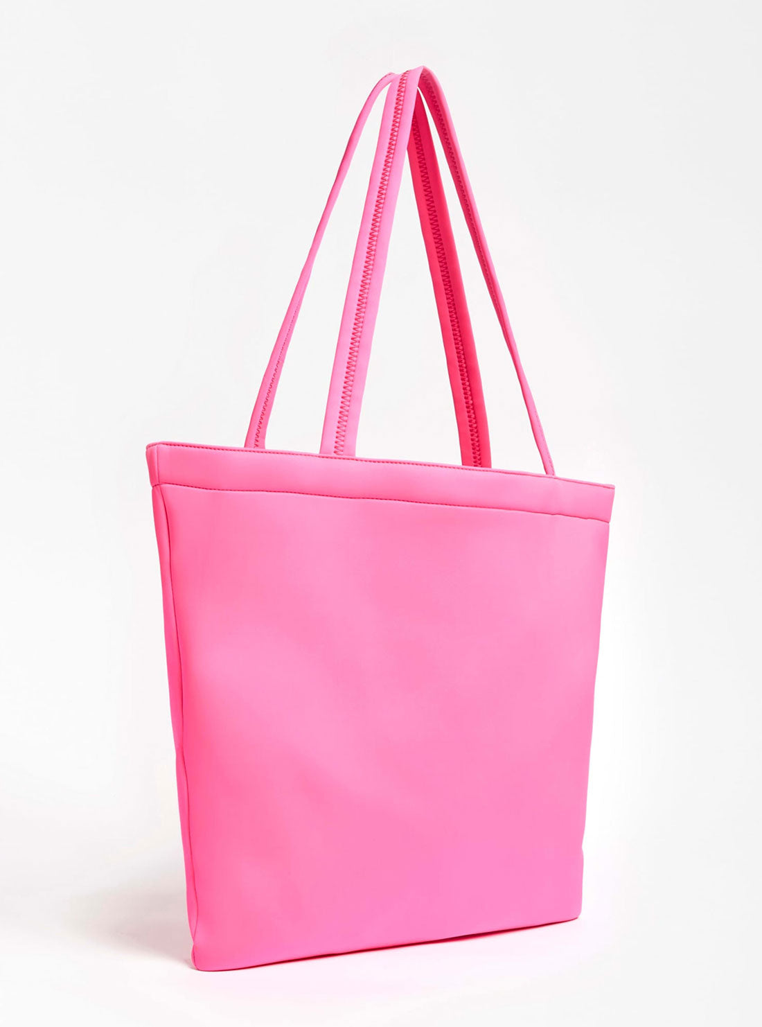 GUESS Women's Pink Logo Beach Scuba Tote Bag E2GZ06KB2C0 Back View