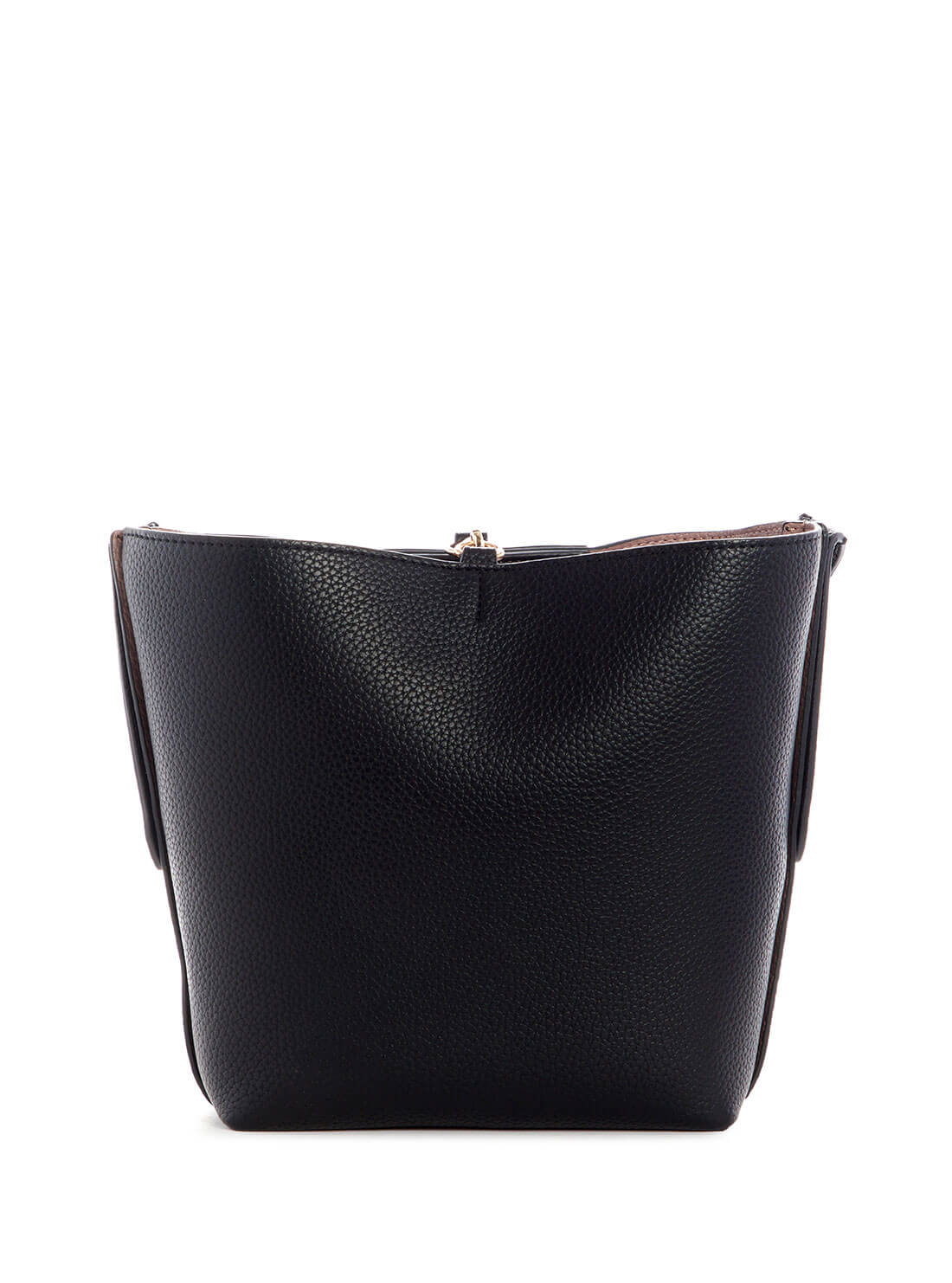 GUESS Women's Eco Black Brenton Bucket Bag EVG839001 Back View