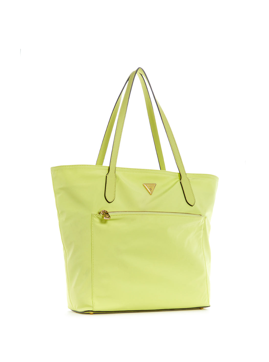 GUESS Women's Eco Lime Green Gemma Tote Bag EYG839523 Front Side View