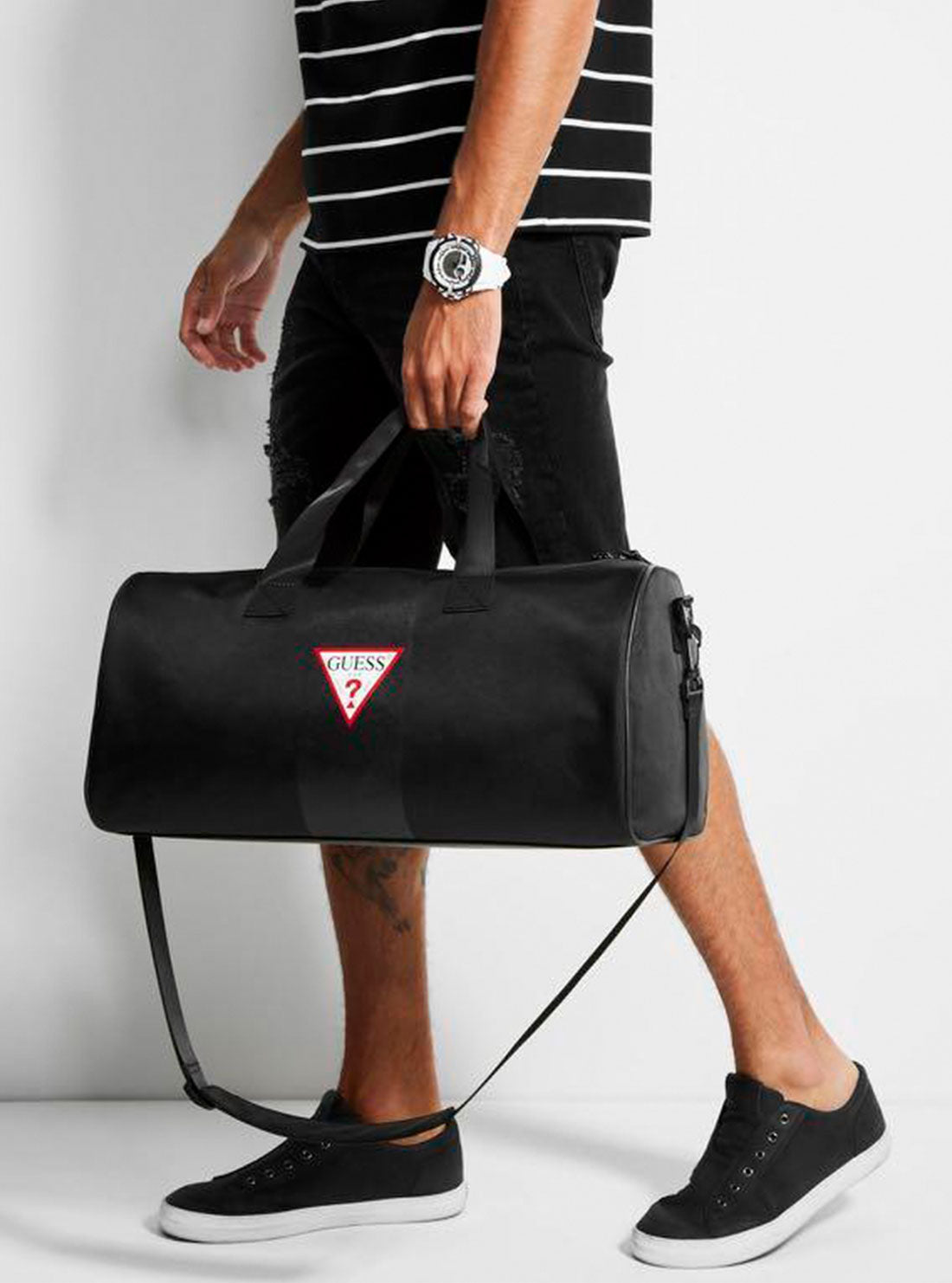 Black Central Small Duffle Bag
