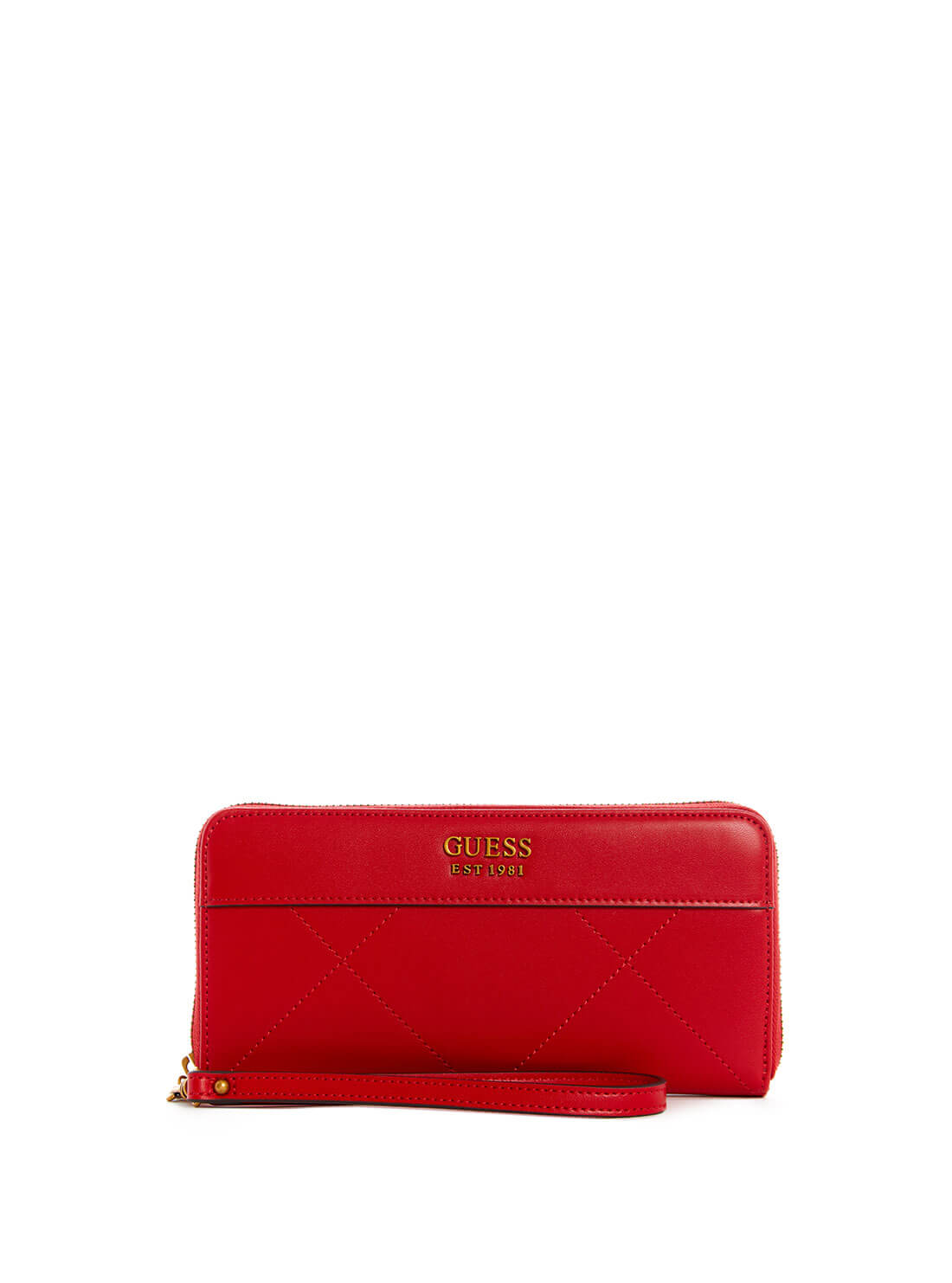 GUESS Womens Red Katey Large Wallet QA787046 Front View
