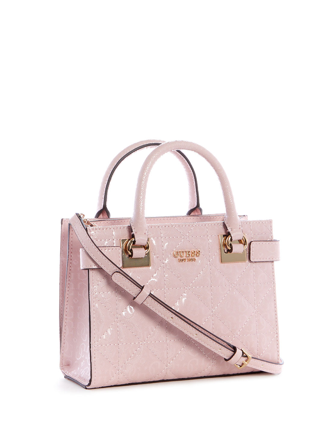 GUESS Womens Pink Malia Mini Satchel Bag GG848876 Side View