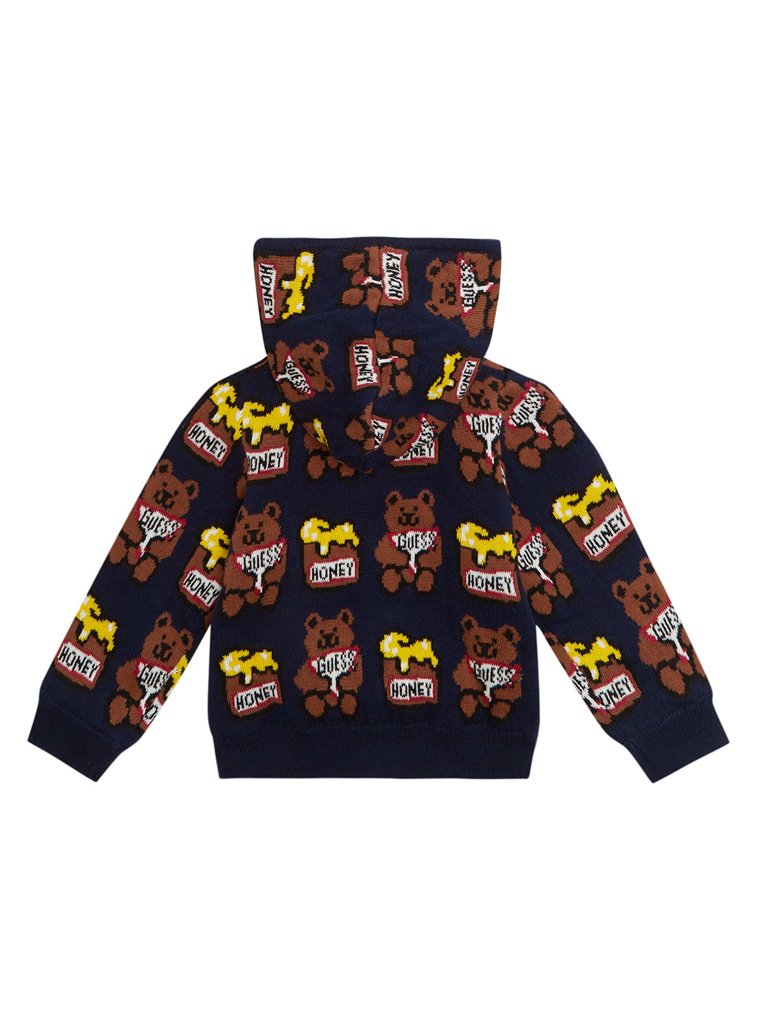 GUESS Baby Boy Bear Logo Print Knit Jacket (3-18m) H2RT02Z2S40 Back View