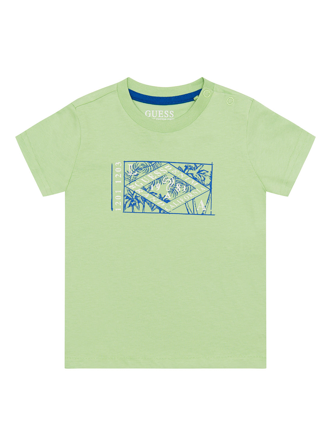 GUESS Baby Boy Green Tree Logo T-Shirt (3-18m) I2GI06K8HM0 Front View