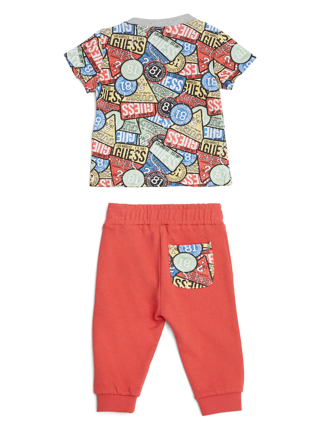 GUESS Baby Boy Logo Print T-Shirt And Pants 2-Piece Set (3-18m) I2YG00K5M20 Back View