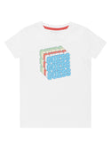 GUESS Baby Boy White Cube Logo T-Shirt (3-18m) I2YI00K8HM0 Front View