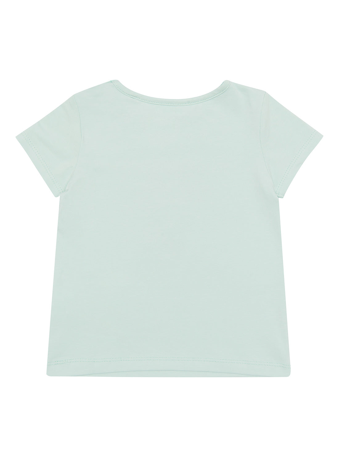 GUESS Baby Girl Aloe Palm Blue Floral Logo T-Shirt (6-24m) A2GI00K6YW1 Back View