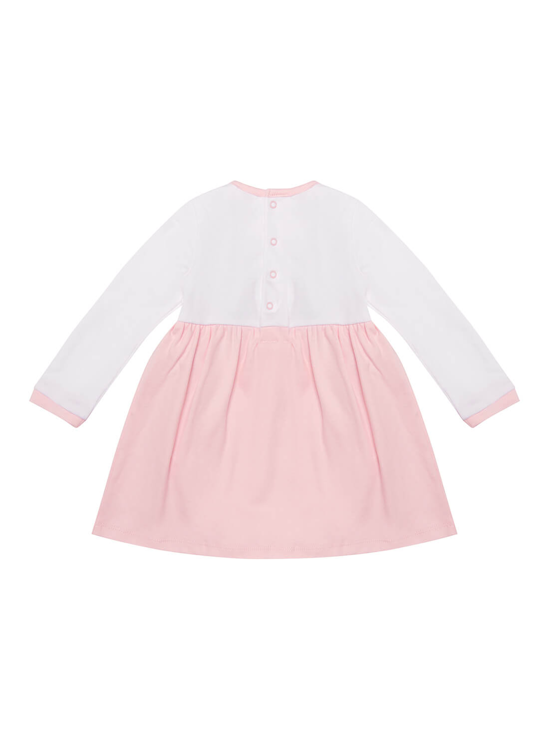 GUESS Baby Girl Pink Ballet Bodysuit Dress (0-12m) S2RG07KA6W0 Back View