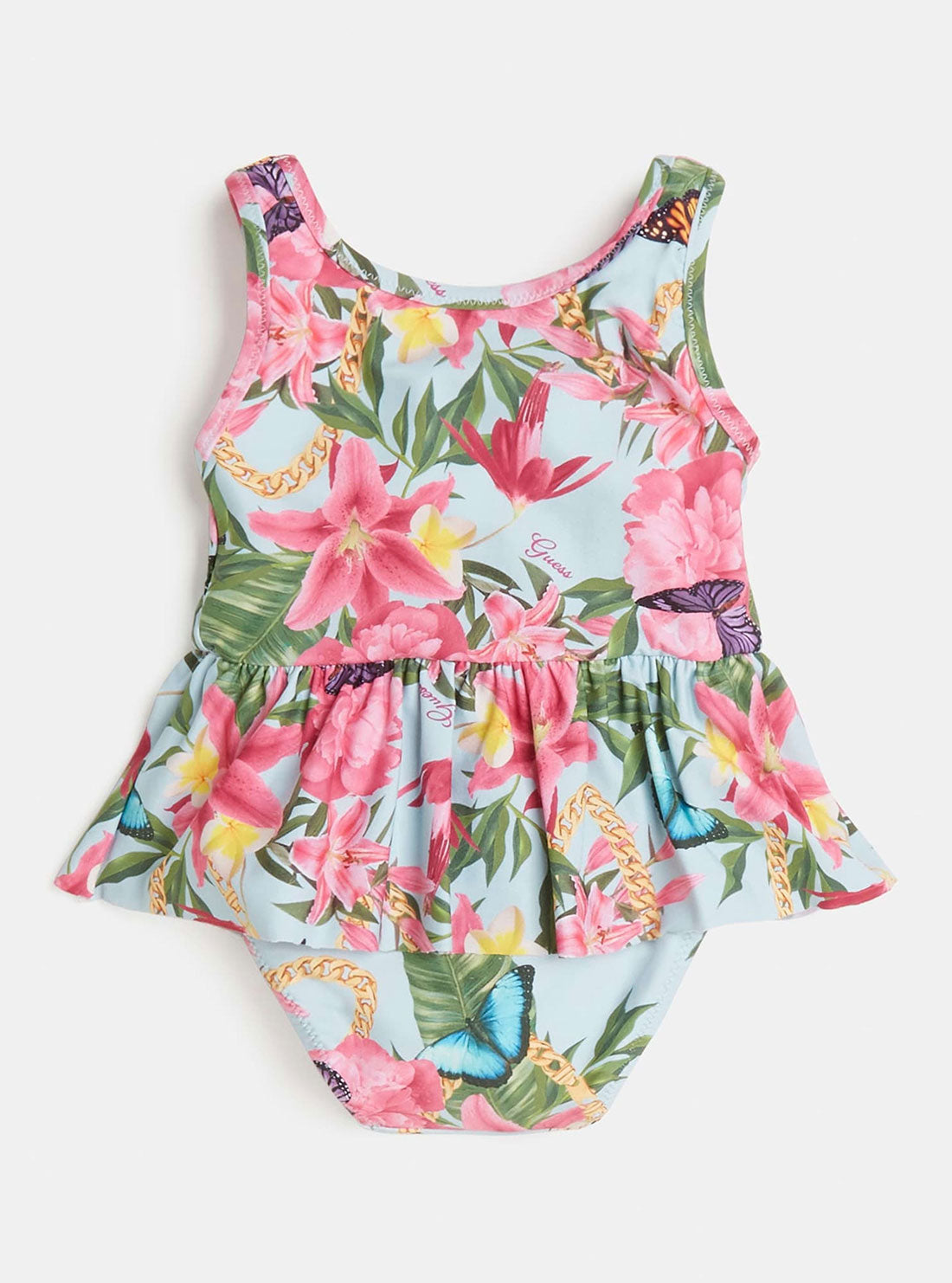 Green Floral Butterfly One Piece Swimsuit (6-24m)