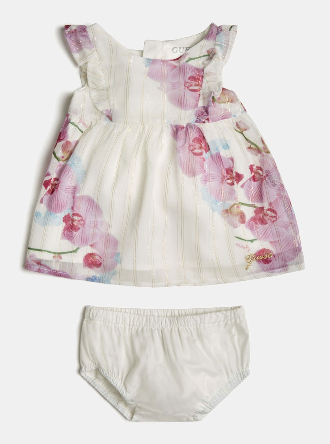 GUESS Baby Girl Pink Orchid Dress And Panties 2-Piece Set (3-18m) A2RK23WEEP0 Front View