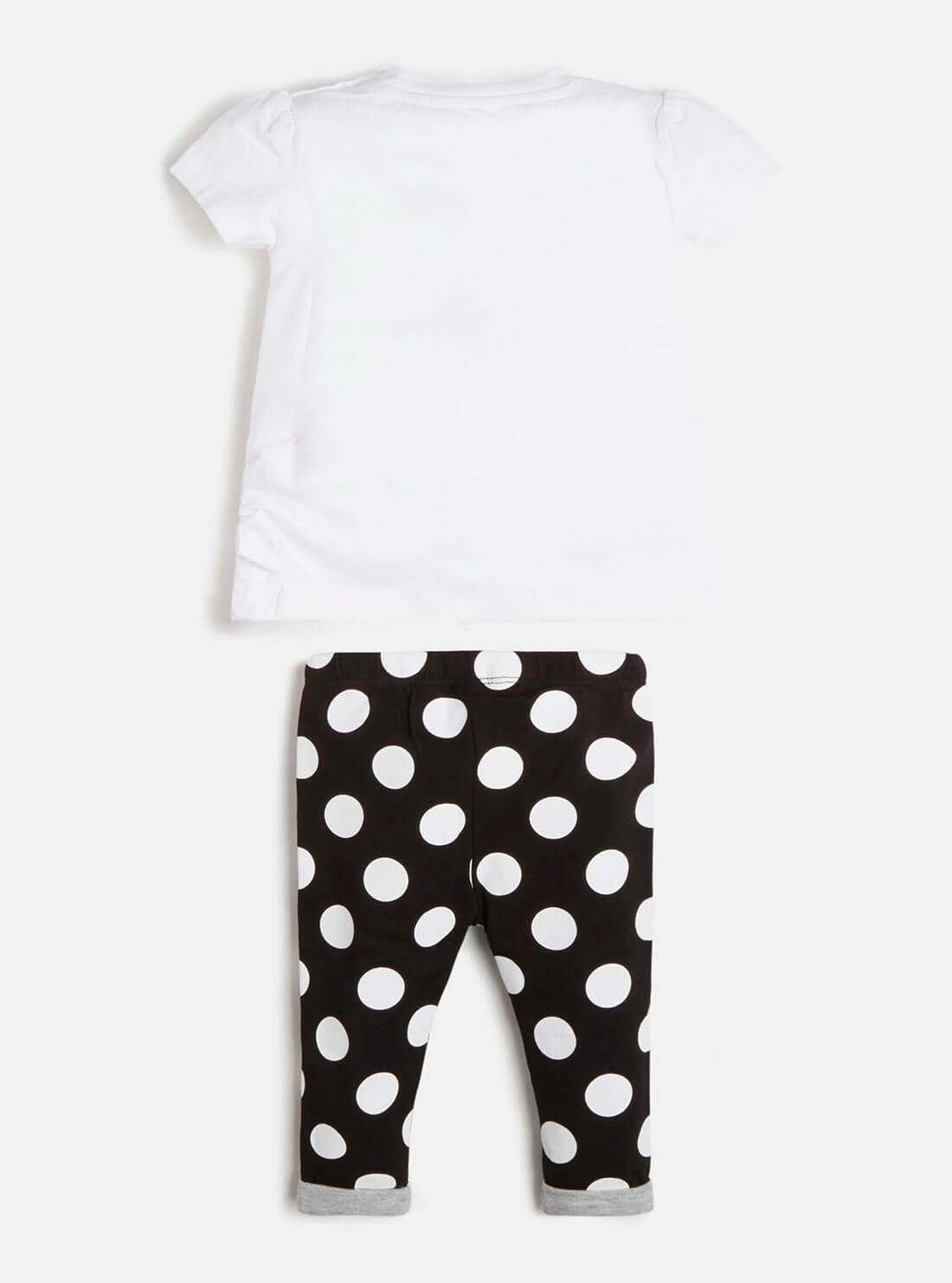 GUESS Baby Girl White Multi Polka T-Shirt And Leggings 2-Piece Set (3-18m) A2RG09K6YW1 Back View
