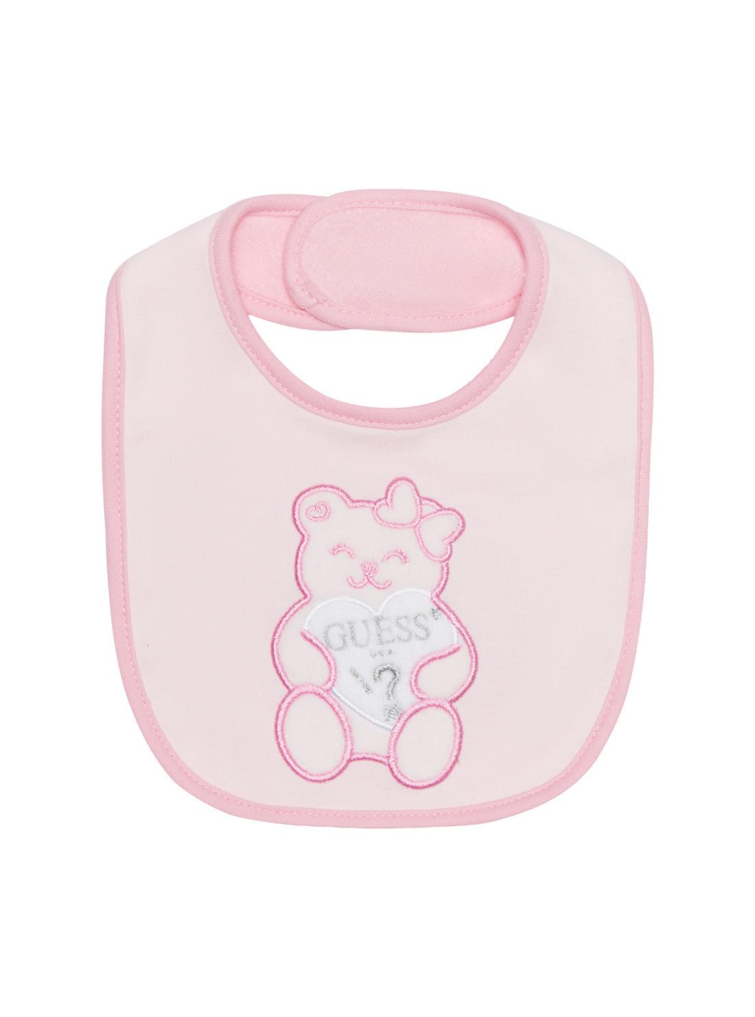 Pink Bear Logo Bib (0-9m)
