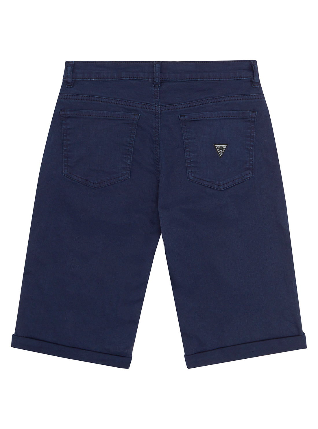 GUESS Big Boy Blue Stretch Denim Shorts (7-16) L1RD03WE620 Back View