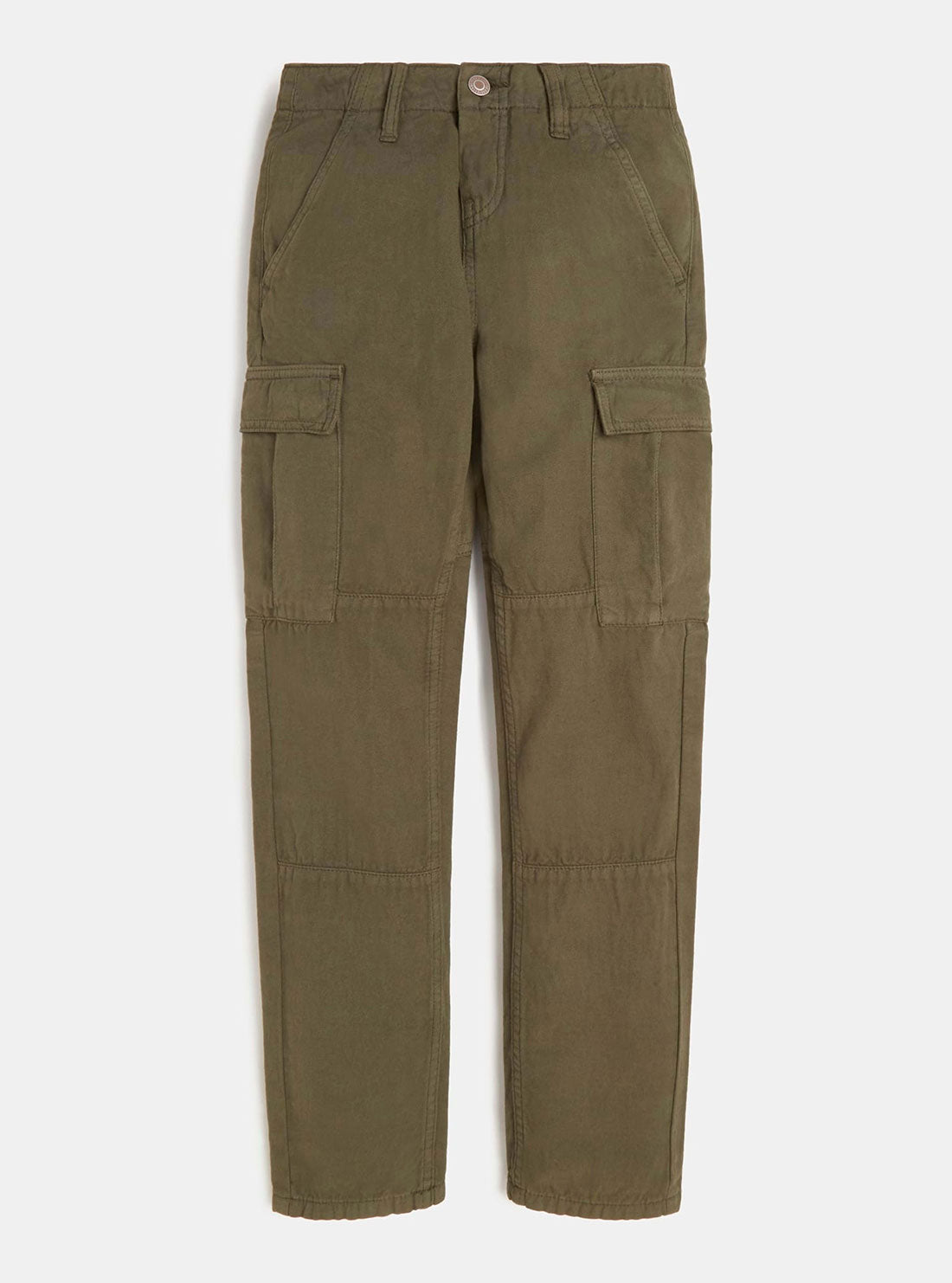 GUESS Big Boy Olive Cargo Pants (7-16) L2GB02WEI63 Front View