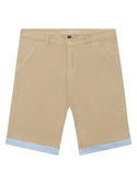 GUESS Big Boy Sand Sateen Chino Shorts (7-16) L2RD02WEHD0 Front View