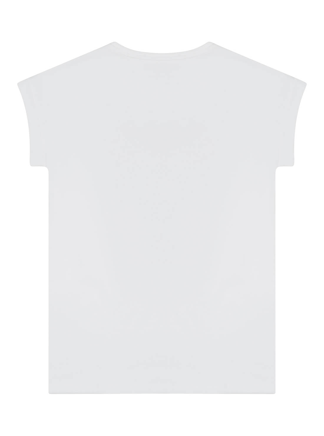 GUESS Big Girls White Girls Club Logo T-Shirt (7-16) J2RI14K8HM0 Back View