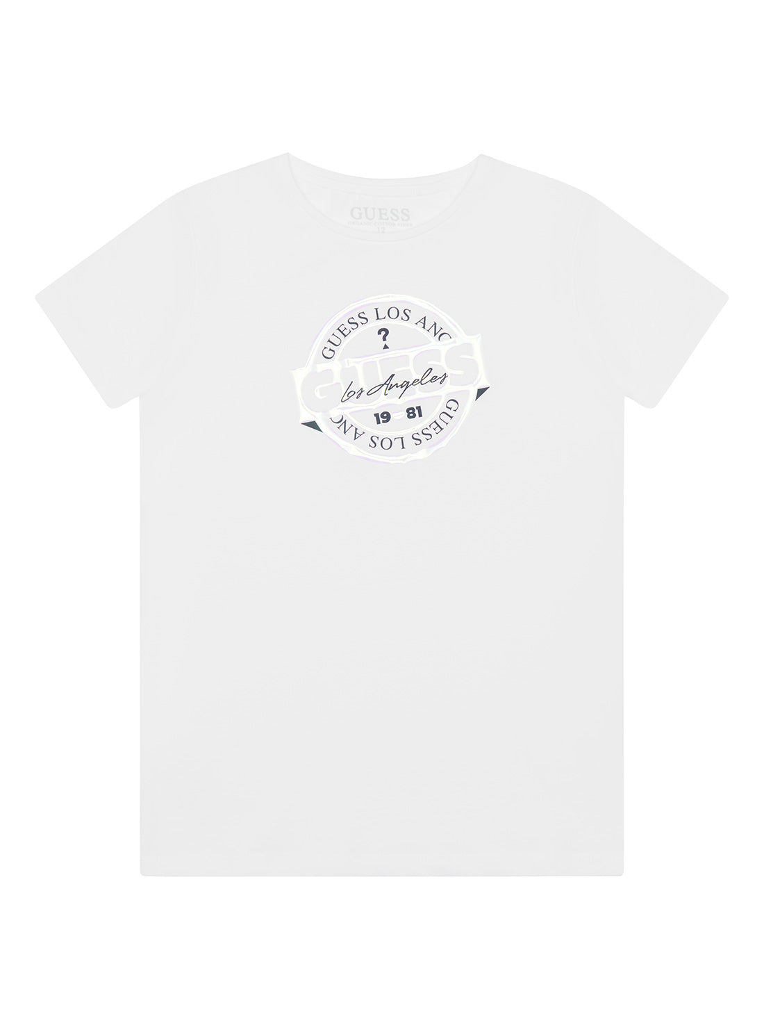 White Guess Los Angeles Logo T-Shirt (7-16)