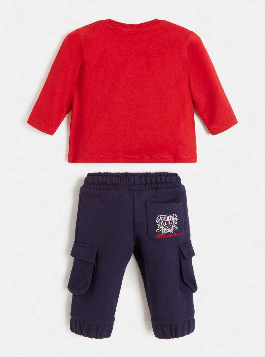 GUESS Baby Boy Tulip Red T-Shirt and Pants 2-piece Set (3-18m) I1BG13I3Z11 Back View