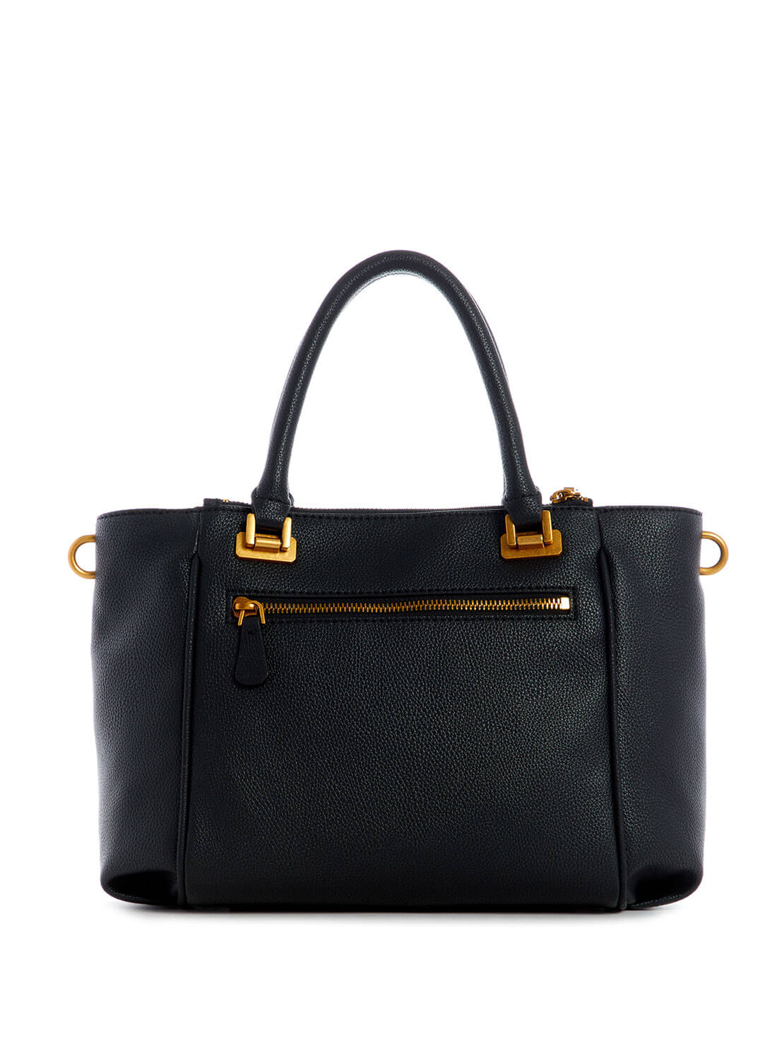 GUESS Womens  Black Destiny Status Satchel VB787806 Back View