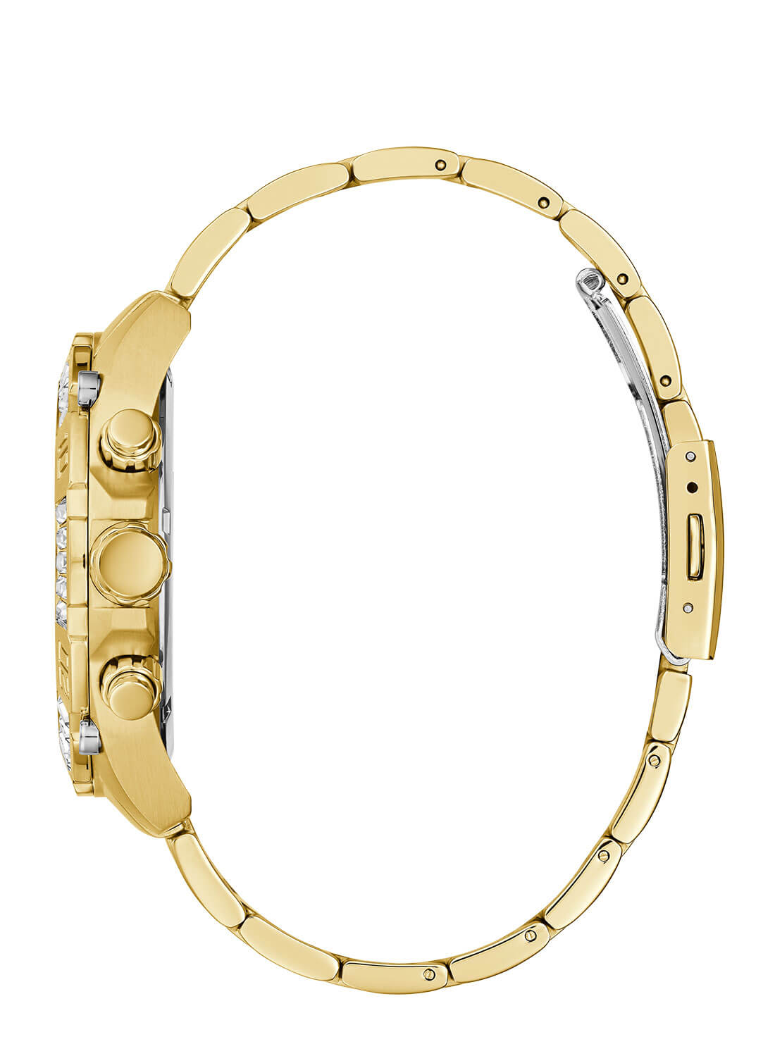 GUESS Mens Gold Trophy Watch GW0390G2 Side View